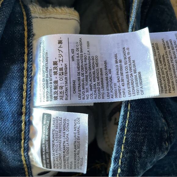 Levi’s 505 Straight Leg Jeans W30 L32 – Dark Wash VTG Fit Y2K Mid Rise Denim - Picture 5 of 6